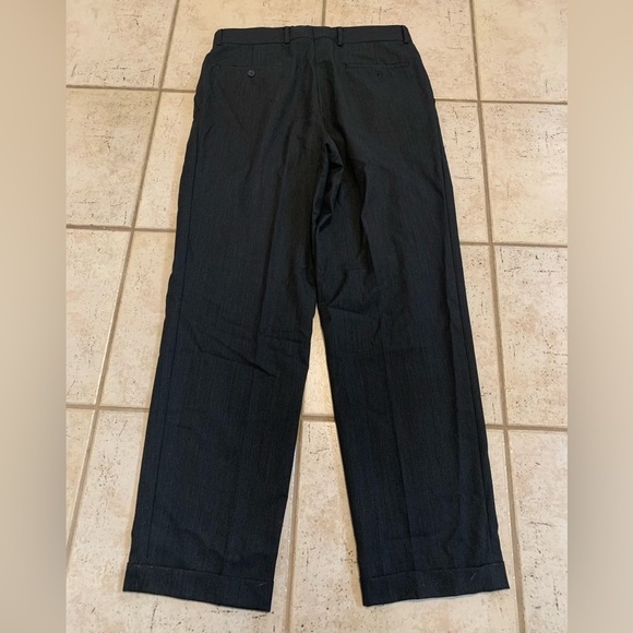 BARACUTA Soft Men's Dress Pants Trousers Black Size 34 R - Picture 3 of 5